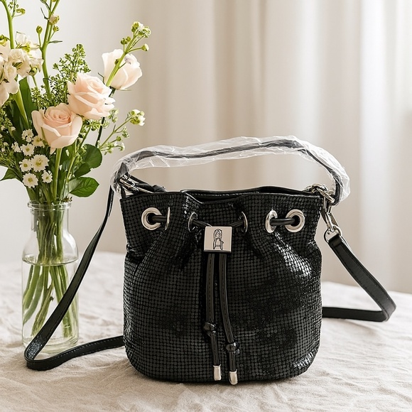 Steve Madden Beaded Look Bucket Style Evening Bag NWT - Picture 1 of 13